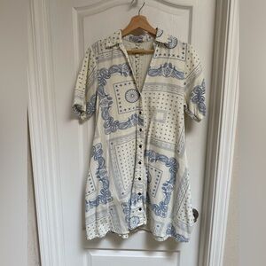 Current Elliot Handkerchief Print Dress